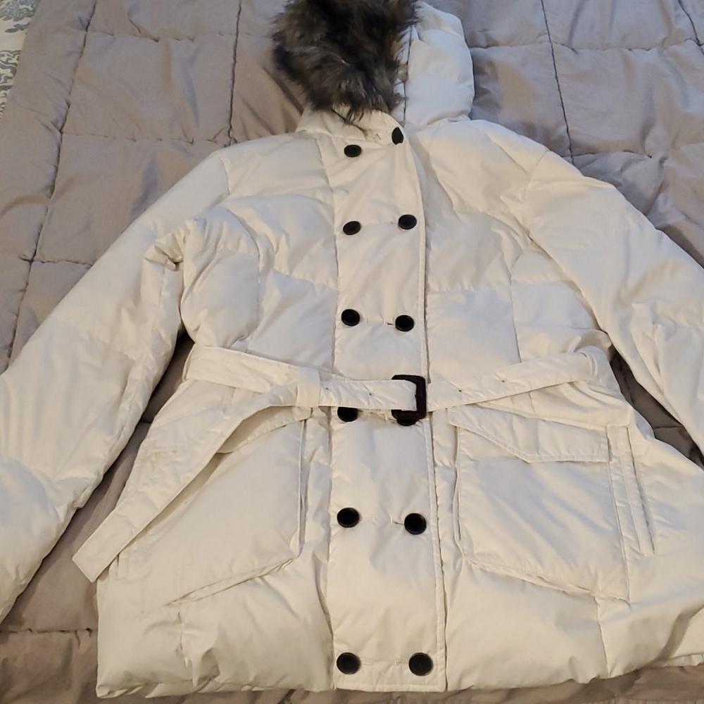 Timberland Women's warm white down coat